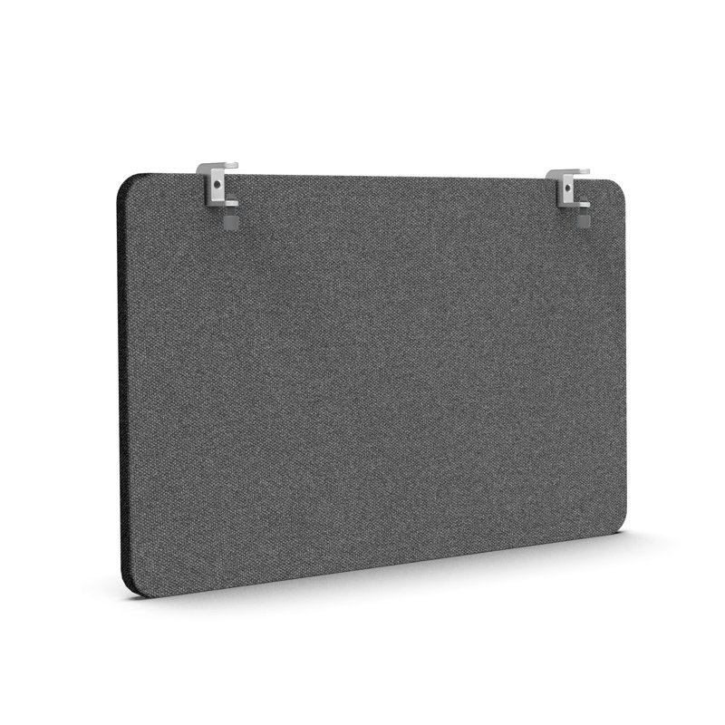 Panneau de modestie en tissu Pinnable, H 16,5 po x L 27 po, Gris foncé