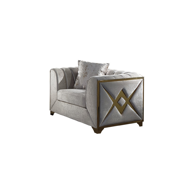 Modern Style Chair, Cream