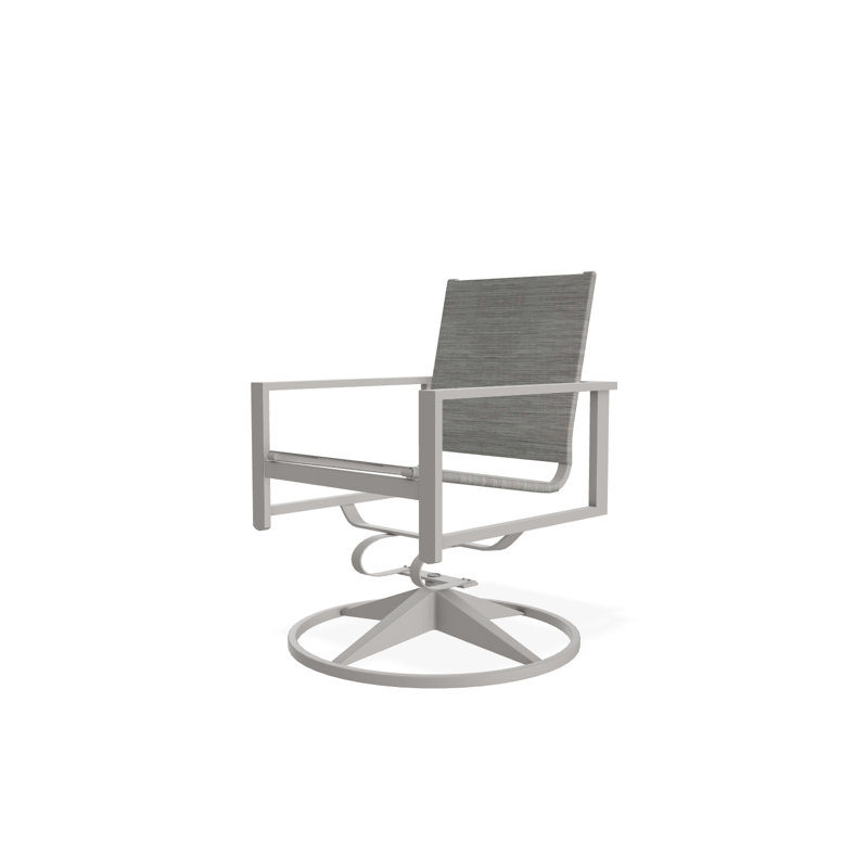 Tribeca Sling Swivel Rocker, Warm Gray, Sicily