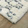 Jiya Checkered Ivory Shag Area Rug