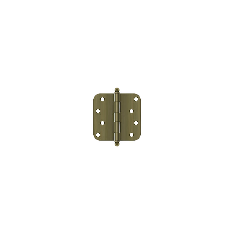 102'' x 102'' Steel Butt Bearing Hinge, Antique Brass