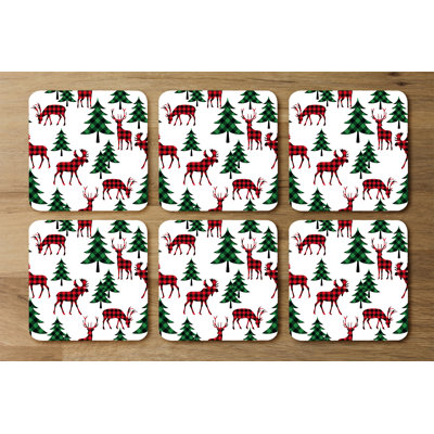 Square 6 Piece Coaster Set