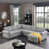 Light Gray Polyester Blend