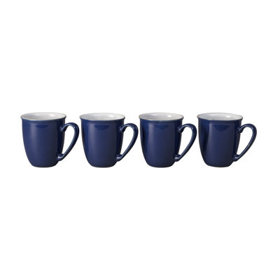 Elements Black Set of 4 Mugs