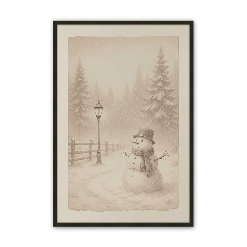 «Whispers of Winter», reproduction d'art, 24 po x 36 po, Noir satiné