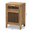 47cm W Solid + Manufactured Wood Bedside Table