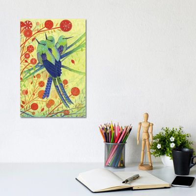 Hummingbirds 1 Piece Wrapped Canvas Wall Art