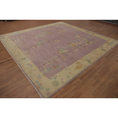 Tapis art déco à motif végétal 10 x 10