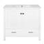 Meuble-lavabo de salle de bain avec lavabo en céramique, portes à fermeture douce, tablettes de rangement doubles et tiroir divisé