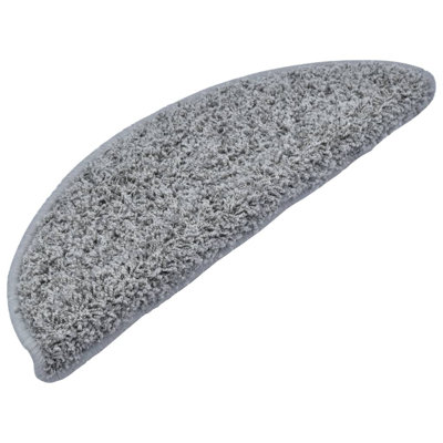 Carpet Stair Treads Grey 65x21x4 cm