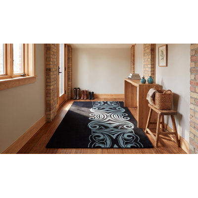 Tapis brun en laine touffeté à la main Yara Para