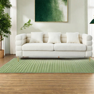 Compression Deep Seating Sectionals, 81 Inch Teddy Modern Home Sofa