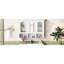 Armoire de rangement de salle de bain avec miroir - 5 tablettes et plus, tablette blanche élégante