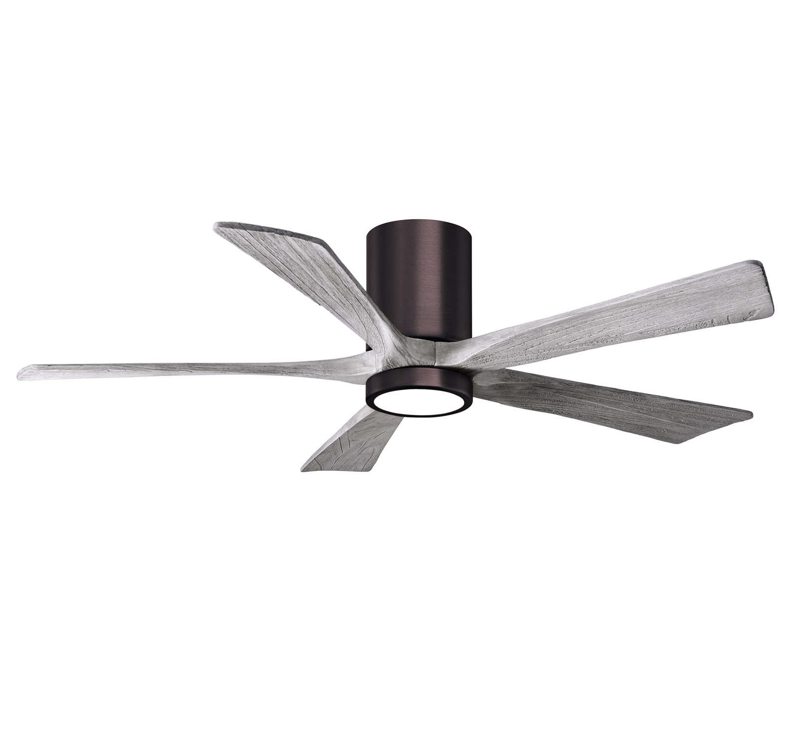 Irene Ceiling Fan with LED Light Kit, Brushed Bronze, 52", Barn Wood Tone