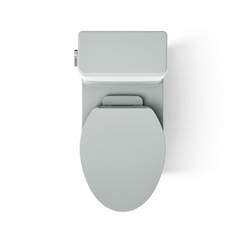 Reach™ 1.28 GPF Water Efficient Elongated Toilet, Ice Gray