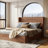 Large Grooved Undulating Lift Storage Bed Frame, Wooden Platform with Quiet Lift-352856727-352856720