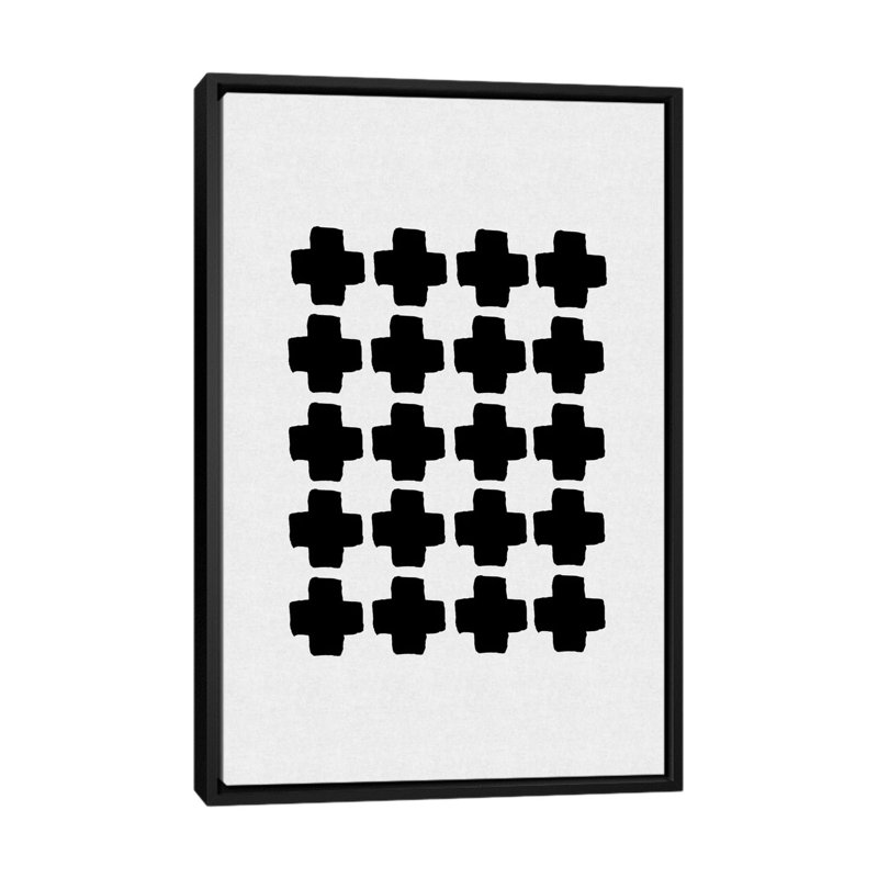 «Abstract III», impression sur toile, H 26 po x l 18 po x P 1,5 po, Toile avec cadre noir, Pas de tapis