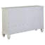 Ensemble de chambre avec grand lit 4 pièces Sharrell Beach - Blanc crème-99324136-90937376