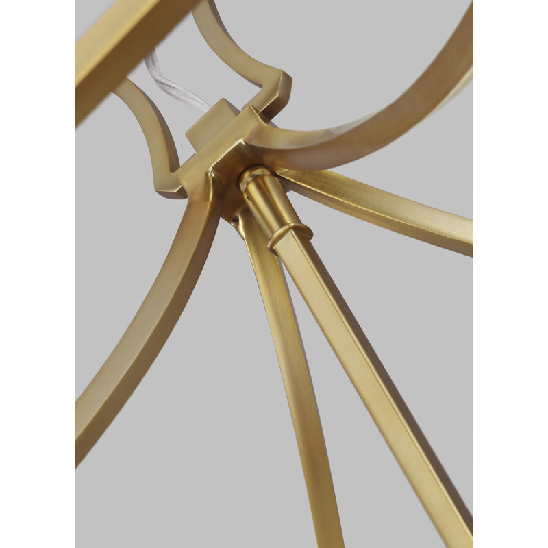 Southold 4 - Light Chandelier, Burnished Brass, 27.62" H x 18" W x 18" D