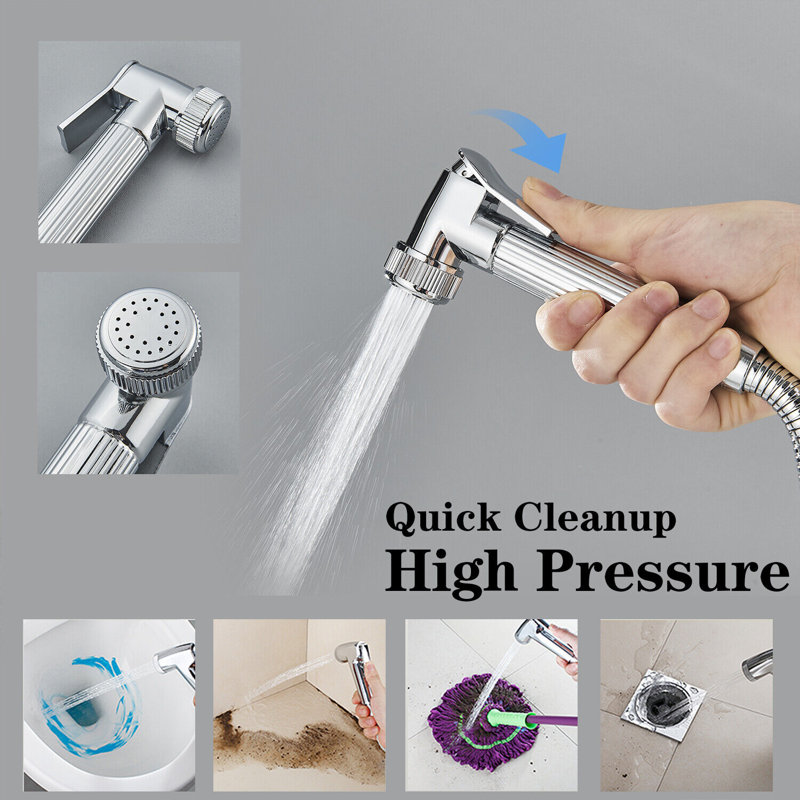 Chrome Exposed Shower Mixer Twin Head Largre Bar Set Bathroom Square Valve Taps