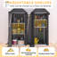 Armoire de rangement extérieure imperméable avec tablettes