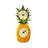 12" Pineapple Clock With Thermometer