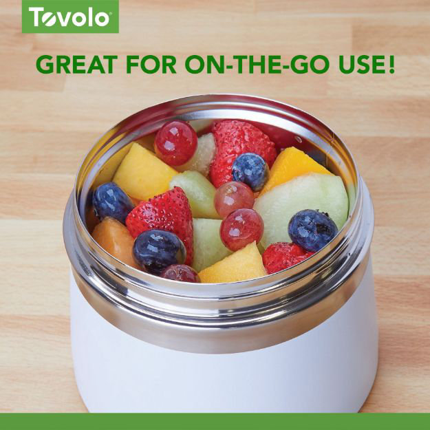 Tovolo Stainless Steel Insulated Food Traveler, , White