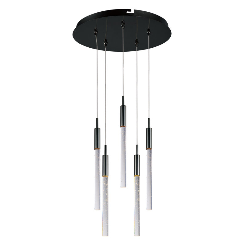 Buie 5 - Light LED Cluster Pendant, White