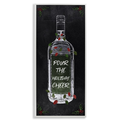 «Pour Holiday Cheer Bottle» par Natalie Carpentieri