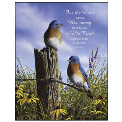 Wall Plaque For The Lord Is Good 11x14
