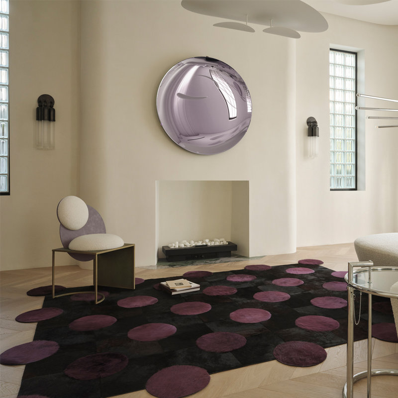 Art Hide X Greg Natale Cowhide Block Print Area Rug