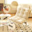 Chaise d'appoint moderne, chaise de salon avec structure en métal chromé, fauteuils rembourrés à coussin souple-82180872