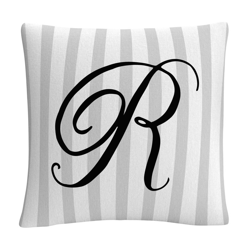 Coussin décoratif à rayures ABC, R