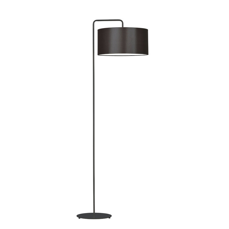 Janisse 156cm Traditional Floor Lamp, Brown, Black
