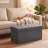 Lavish Home 30" Folding Storage Ottoman with Removable Bin-1472584826
