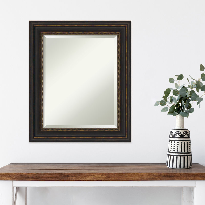 Miroir mural décoratif encadré bronze Accent, 25 po x 21 po