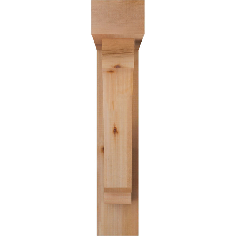 Imperial Block Bracket w/ Offset Brace, 28 x 24, 5 1/2"W Western Red Cedar (Smooth)