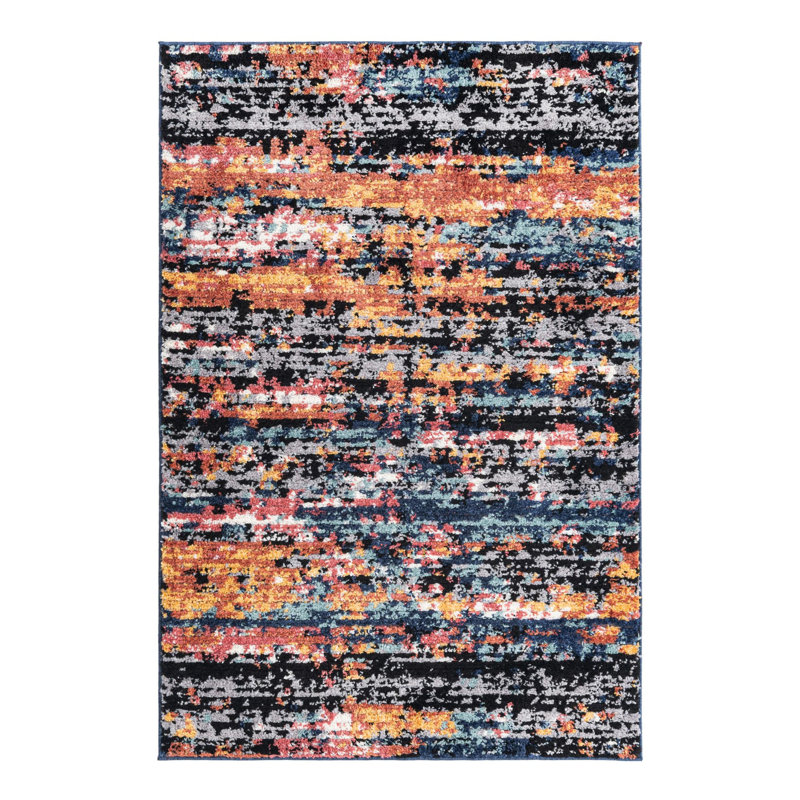 Alia Performance Multi colored Rug, Rectangle 4' x 6'