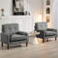 Ensemble de 2 fauteuils en velours Zelder-1598150652