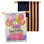 Double Sided 40'' H x 28'' W Polyester Birthday House Flag