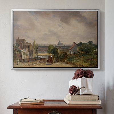La maison de sir Richard Steele, Hampstead, v. 1832 - John Constable, toile tendue avec châssis encadrée