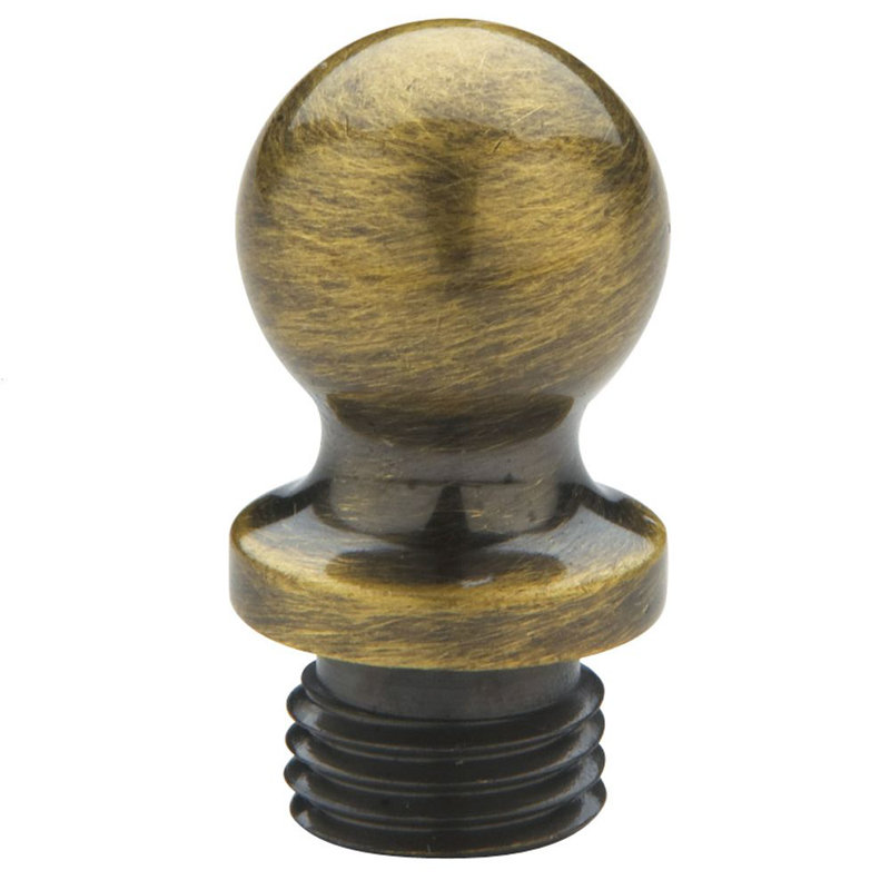Ball Tip for Square Corner Hinge, Antique Brass