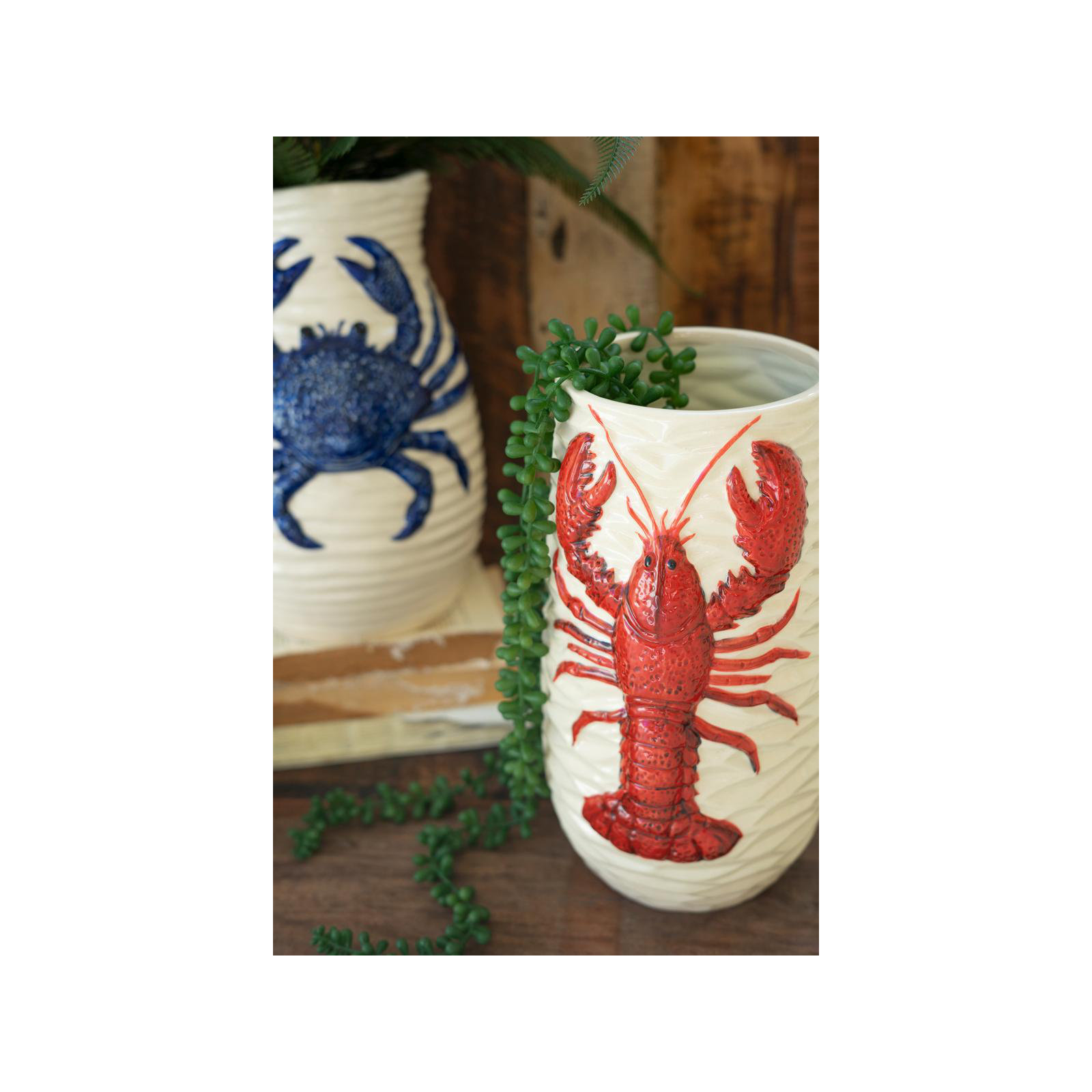 CERAMIC LOBSTER VASE