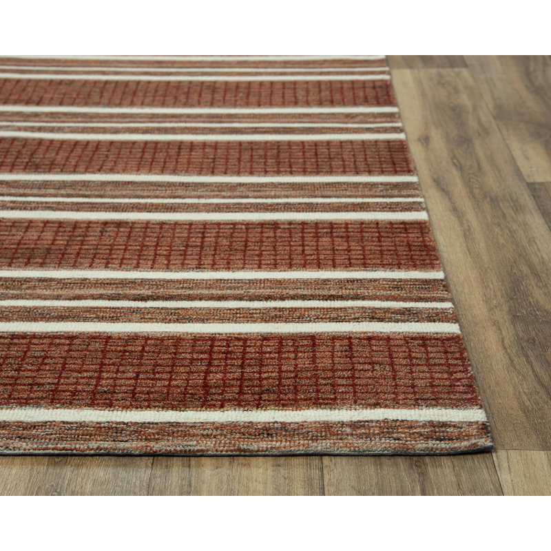 Wool Striped Indoor Rug, Rectangle 8'6" x 11'6"