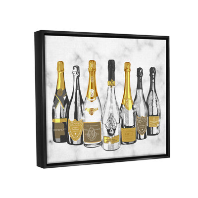 " Radiant Glam Twinkle Champagne Bottles " by Ziwei Li