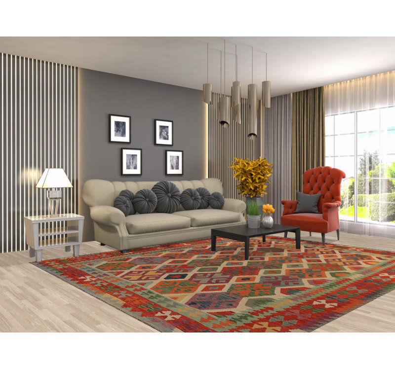 Tapis style sud-ouest kilim 8 x 10