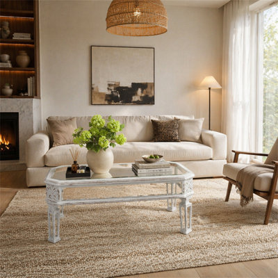 Silver Mirrored Coffee Table