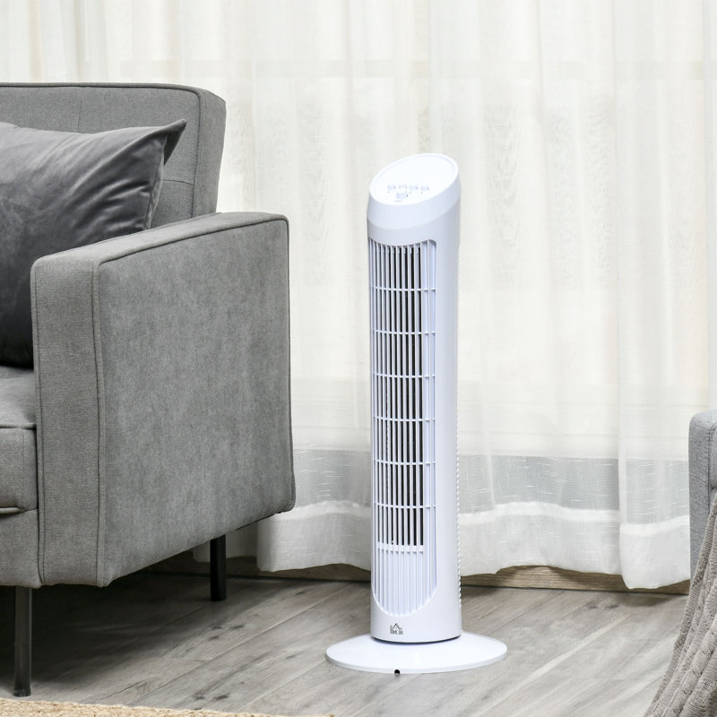 Halie 75Cm Oscillating Tower Fan, White