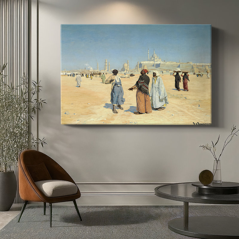 Scene from Cairo-Hans Andersen Brendekilde-Gallery Wrapped Canvas-c. 1889–1890, 12 x 18