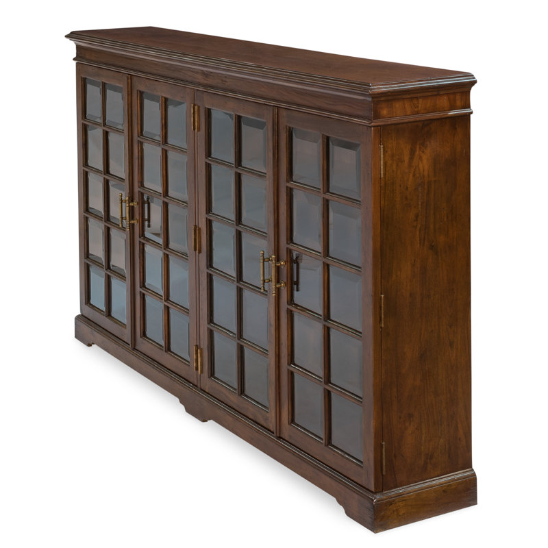 Morgan Solid Wood Bookcase, Walnut/Dark Brown